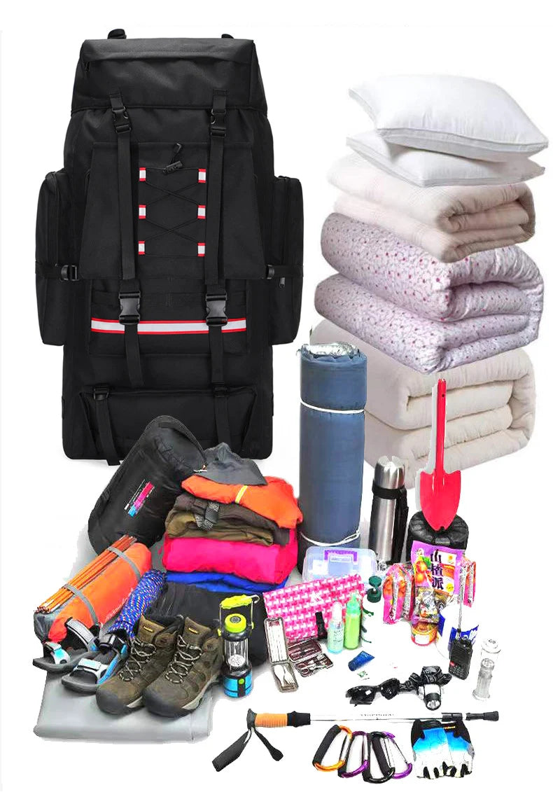 TrekMaster 130 – Sac de Randonnée Ultra Grand Format 130L Étanche & Résistant