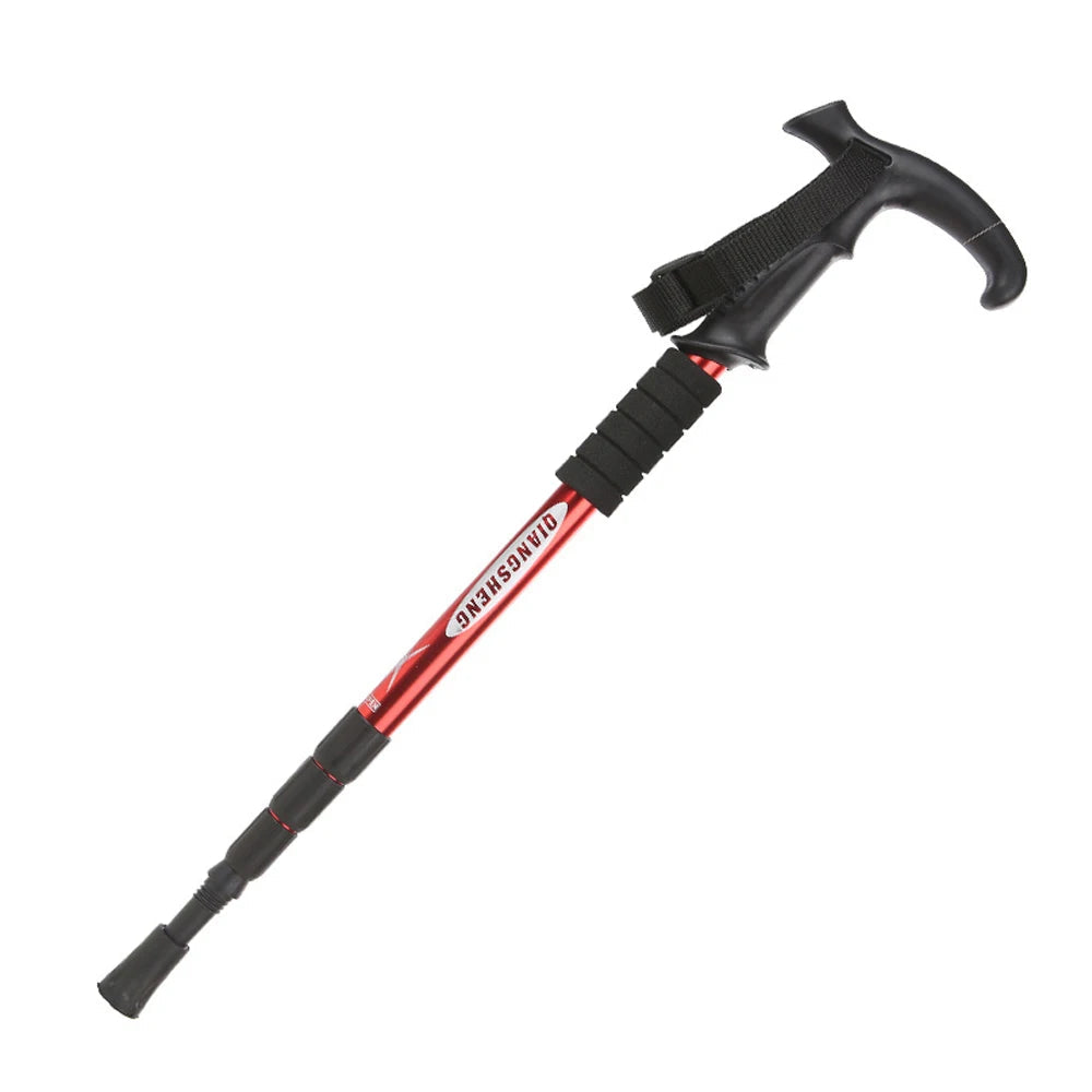 TrekMaster 110 - Bâton de Randonnée Pliable 4 Sections – Léger, Compact, Ultra Résistant