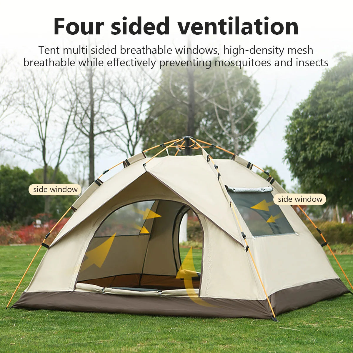 Outdoor Folding Camping Tent Portable Waterproof Sunshine-proof Automatic Easy Setup Tent For Camping Beach Picnic Barbecue