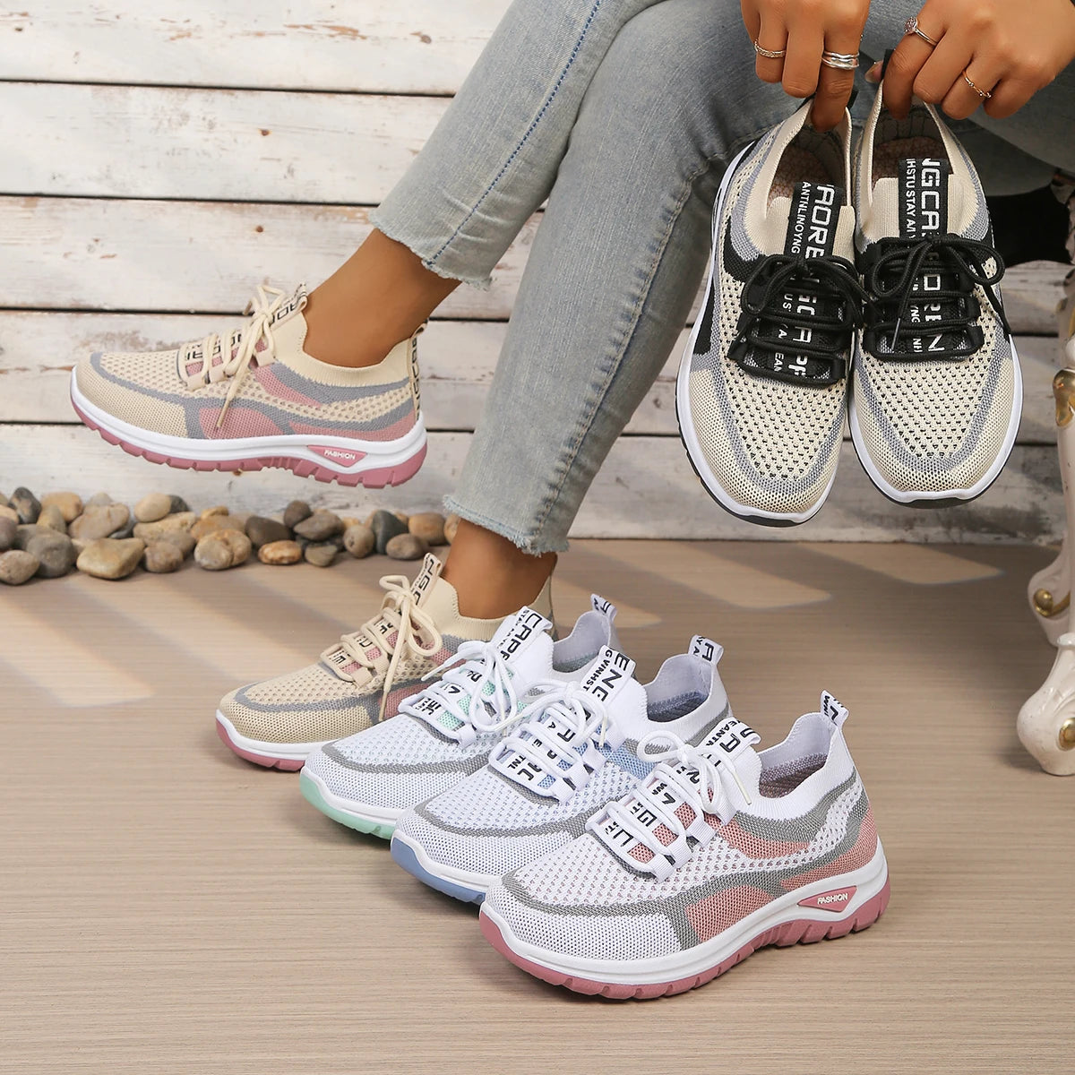 Chaussures de Marche Respirantes Femme – Légères & Confortables Pour Marche Active et Randonnée