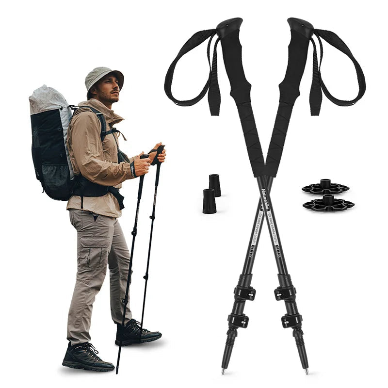 Naturehike 160 - Bâton De Randonnée Télescopiques Ultra-Résistants