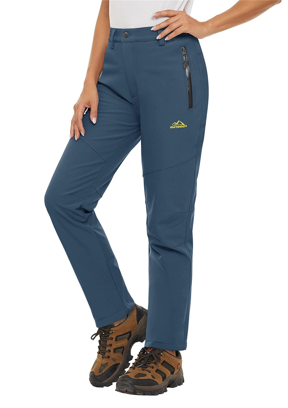 Storm Pants – Pantalon Randonnée Femme Softshell Chaud, Déperlant & Multi-Poches