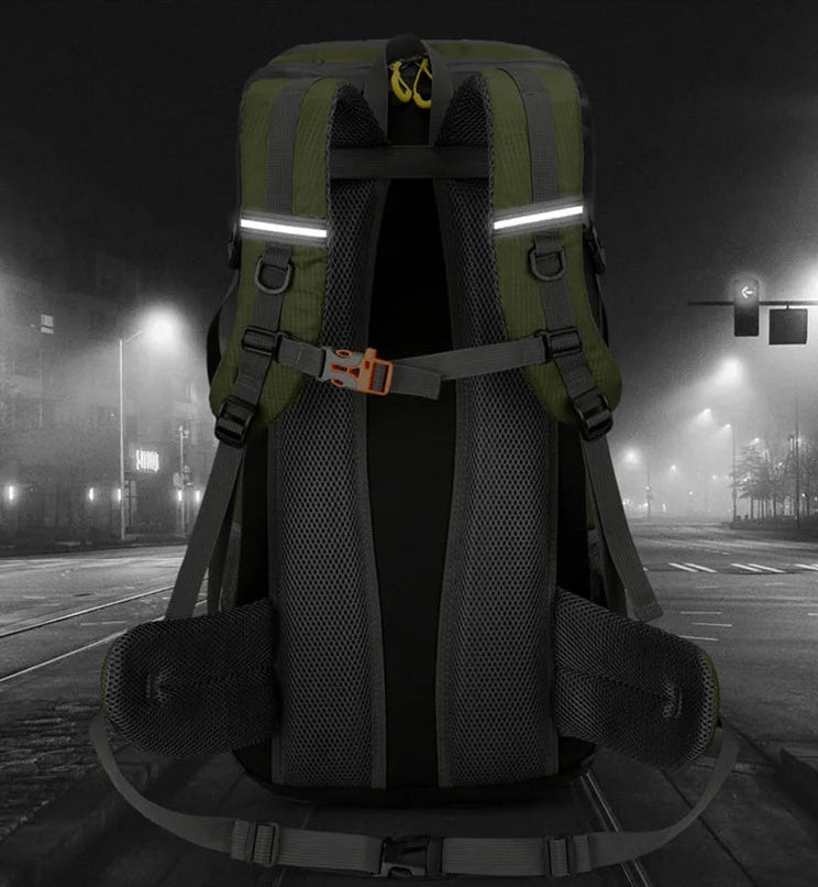 TrekShell 50 – Sac de Randonnée 50L Étanche avec Compartiment à Chaussures Intégré