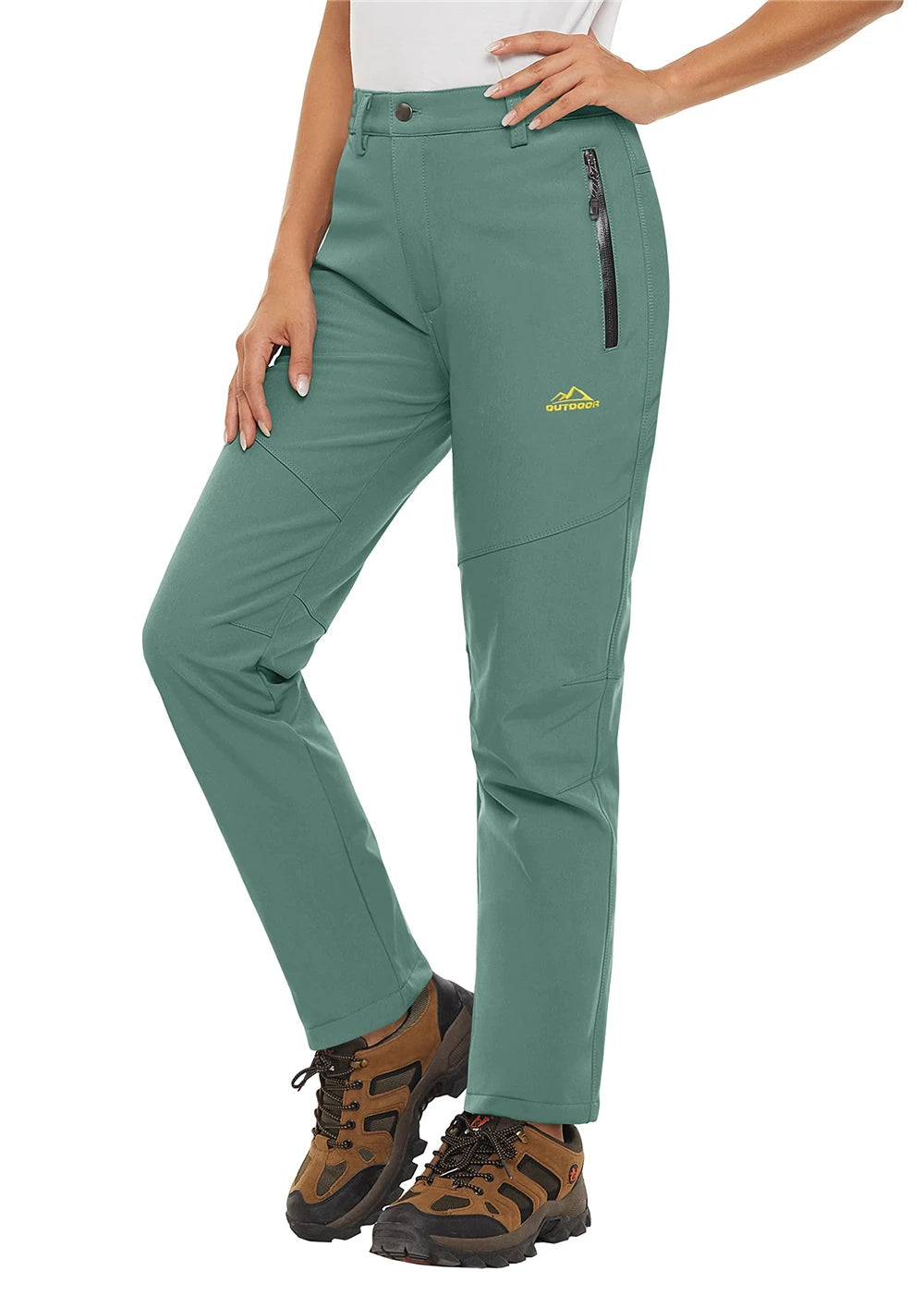 Storm Pants – Pantalon Randonnée Femme Softshell Chaud, Déperlant & Multi-Poches