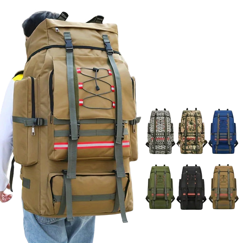 TrekMaster 130 – Sac de Randonnée Ultra Grand Format 130L Étanche & Résistant