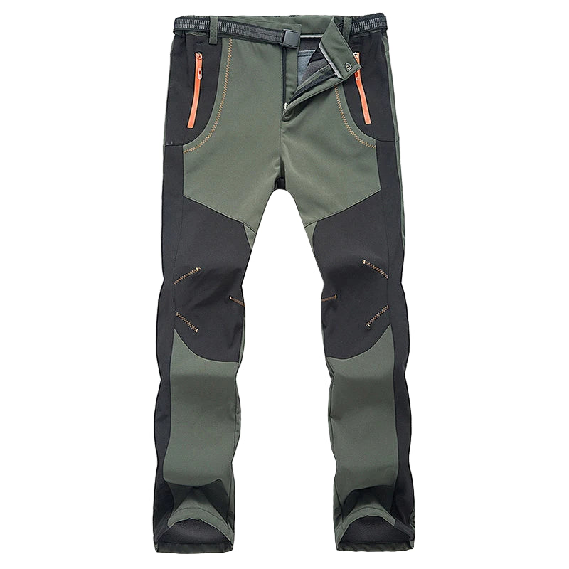 SnowPeak - Pantalon Randonnée Hiver Homme Imperméable & Doublé Polaire