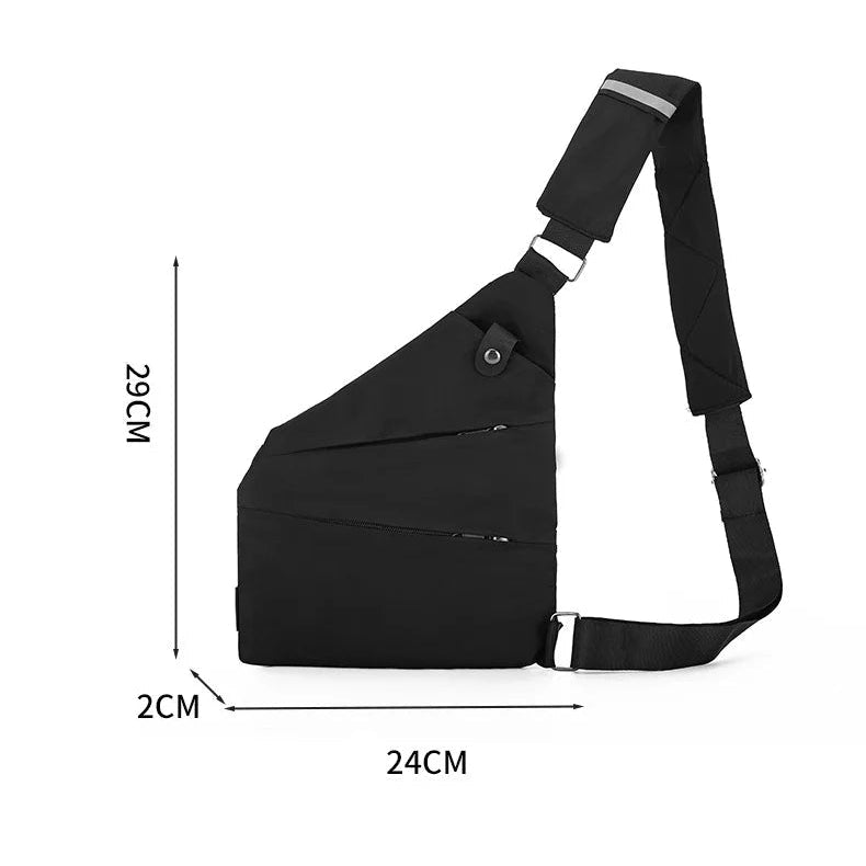 SafeTrail – Sacoche Randonnée Anti-Vol Homme Compacte & Multifonction