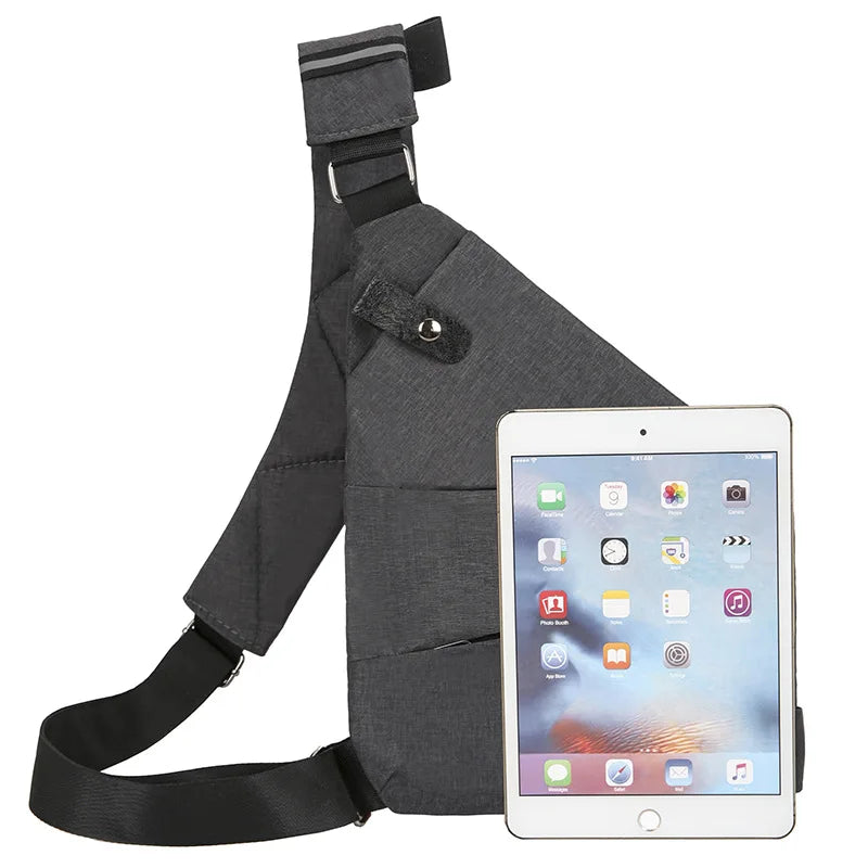 SafeTrail – Sacoche Randonnée Anti-Vol Homme Compacte & Multifonction