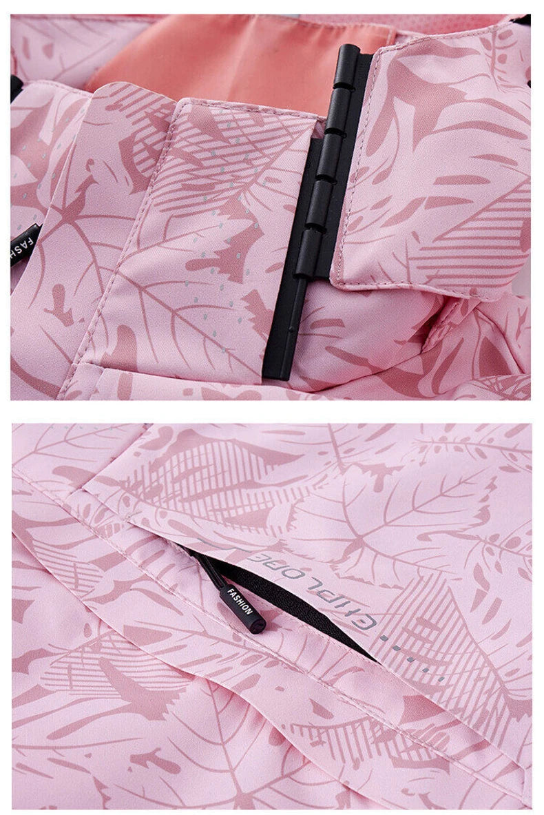 EverLeaf – Veste Randonnée Femme Imperméable à Capuche Amovible | Élégance Naturelle & Protection Outdoor