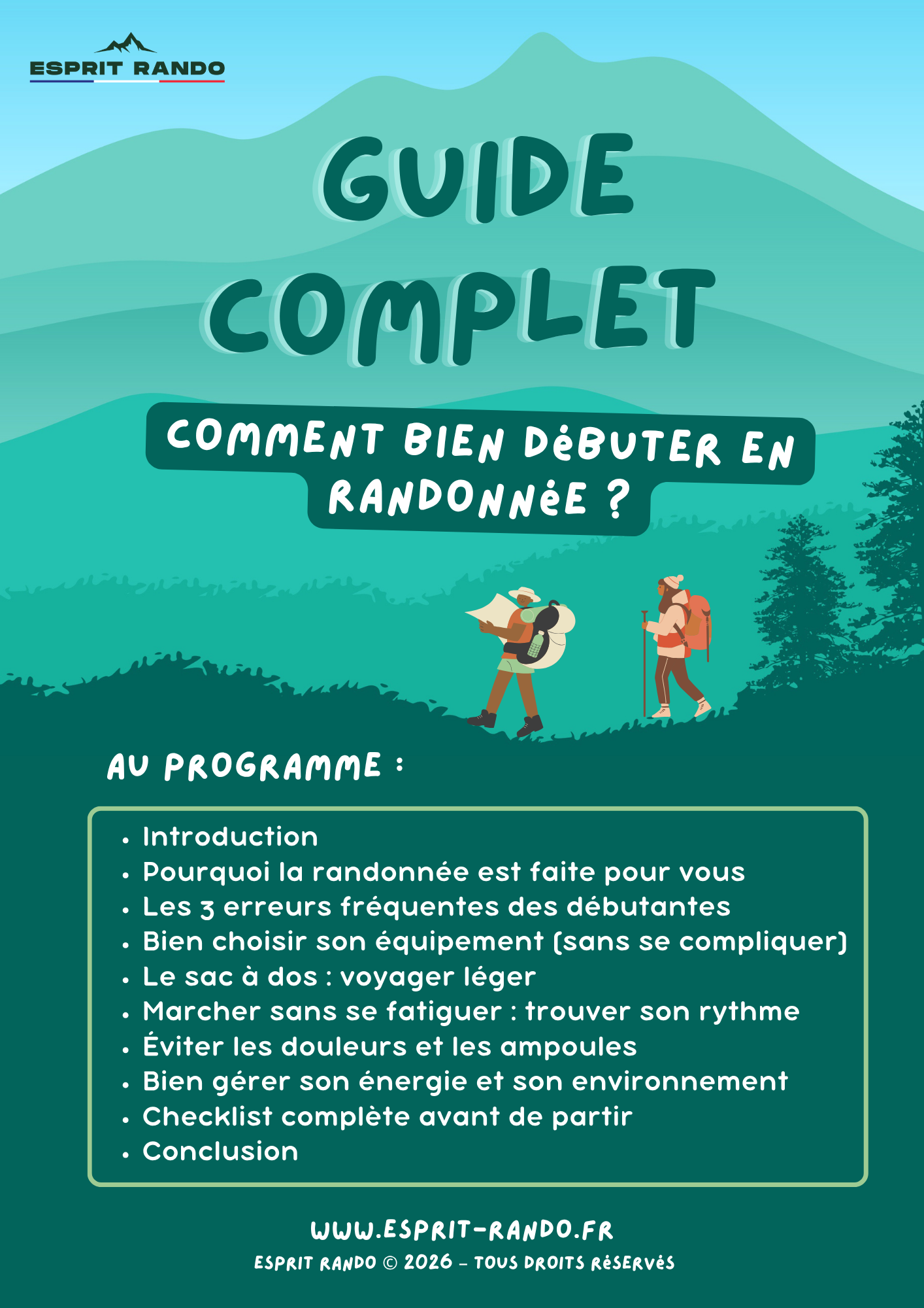 E-book - GUIDE COMPLET : Comment bien débuter en randonnée ?